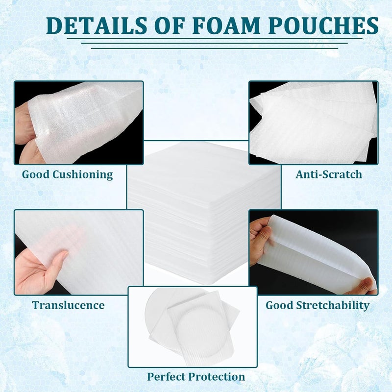 APOCHON 50 Pack Foam Pouches 8x12 Inch, Cushion Foam Pouches Protecting Mugs, Cups, Glasses, China and Dishes, Dishes Packing Supplies for Moving, Shipping and Storage, Packing Material for fragile items - Image 4